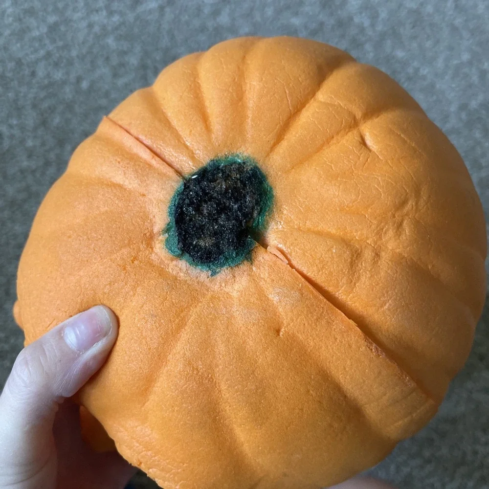 Vtg Scott Port A Fold  Todd Masters style Foam Jack O Lantern Pumpkins Halloween